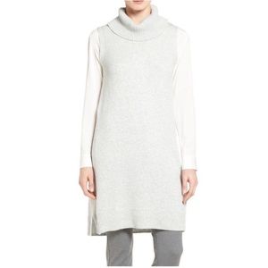 Halogen sleeveless turtleneck sweater tunic